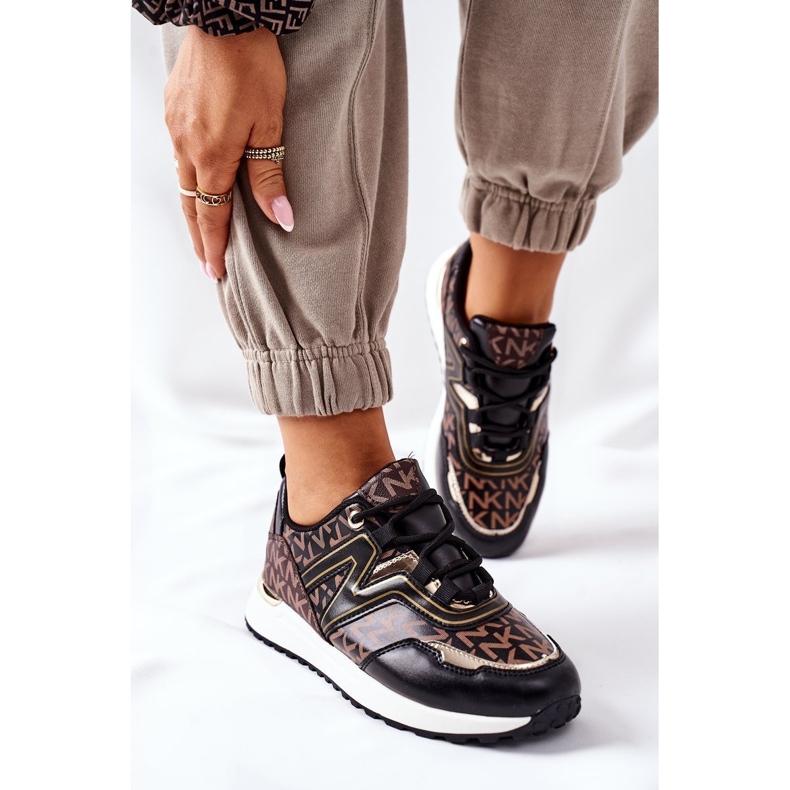 Sportovní boty s logem s logem Tenisky vždy černohnědé hnědý černá 2