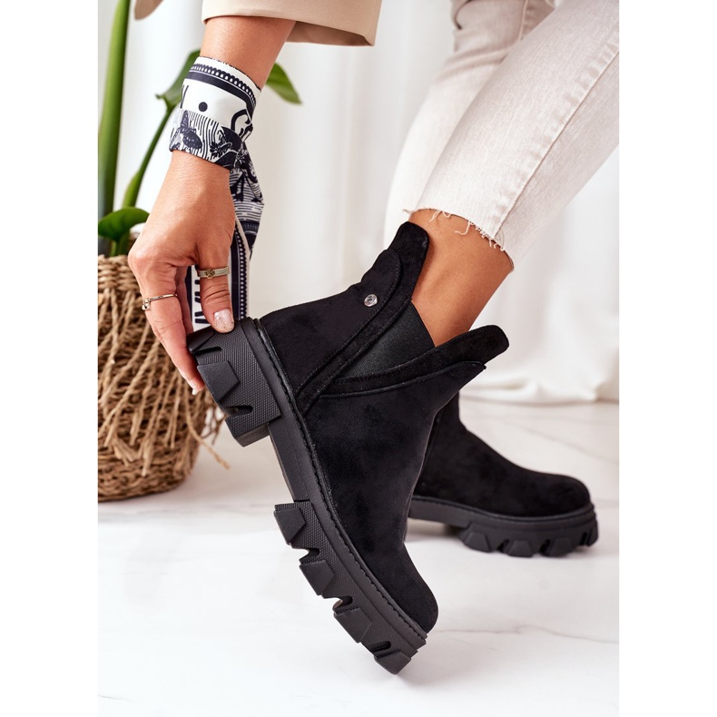 PS1 Teplé boty Černé boty Jodhpur Dobrý nápad černá 1