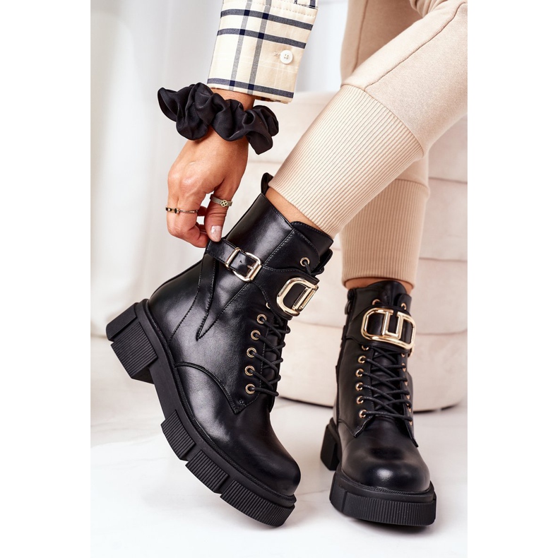 PS1 Teplí dělníci se zlatou sponou, černá Maybelle 1