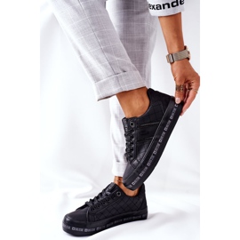 Kožené tenisky na černé platformě Big Star II274070 černá 1