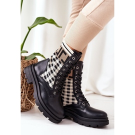 Dělníci z milostného příběhu z elastické černé látky hnědý 2