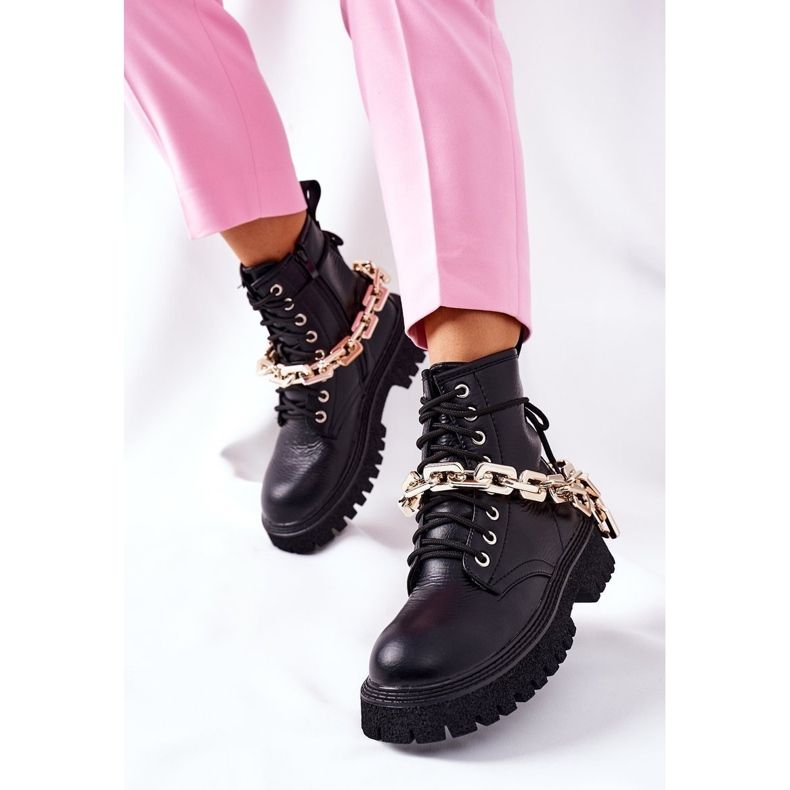 Vysoce stylové boty z černého grálu černá 1