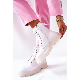 Vysoce stylové boty z bílého grálu bílý 2
