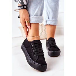 PW1 Dámské tenisky na černém skateboardu černá 2