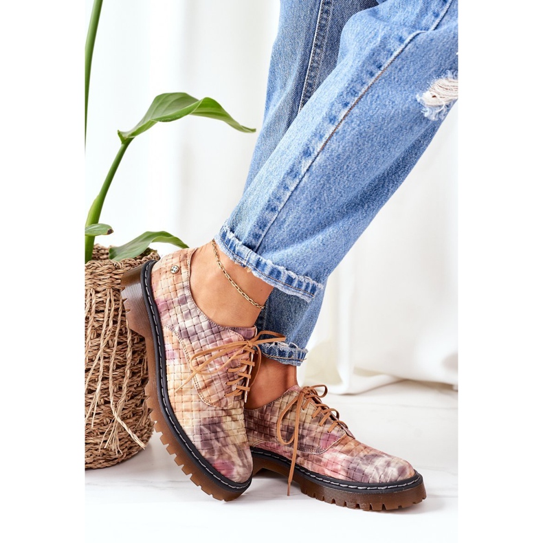 Dámské kožené boty Oxfords Maciejka 04087-46 Multicolor vícebarevný 2 Dámské kožené boty Oxfords Maciejka 04087-46 Multicolor vícebarevný 2