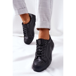 Dámské kožené tenisky Big Star II274029 černé černá 2