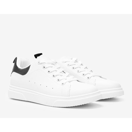 BM Černobílé tenisky na silné podrážce Influ bílý černý 2