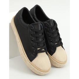 Černé dámské espadrilové tenisky NA05P Black černý 1