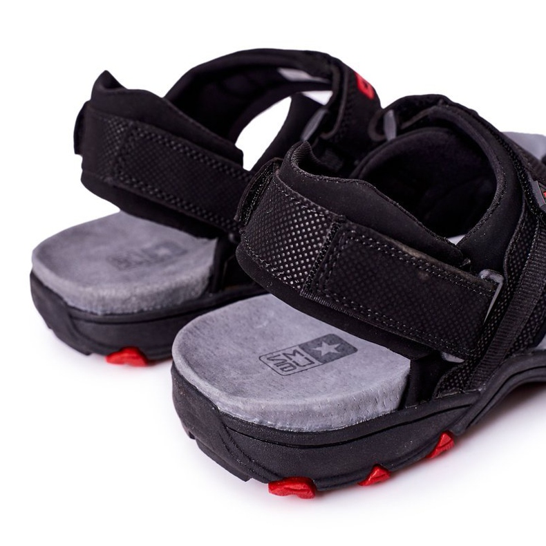 PE1 Sportovní pánské sandály Black Else černý 1