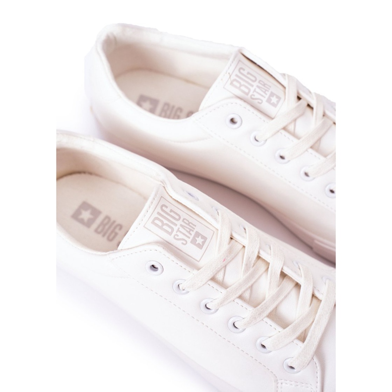 Pánské kožené tenisky Big Star II174028 bílé bílý 1