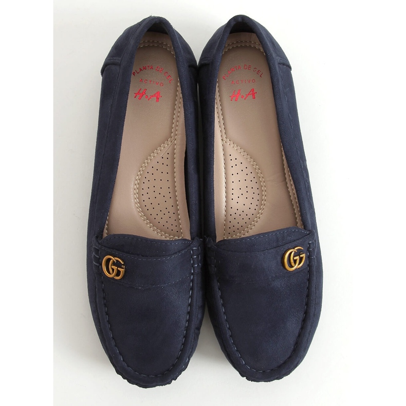 Dámské tmavomodré mokasíny H8192 Azul námořnická modrá 1