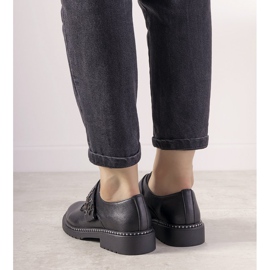 Nazouvací stříbrné boty s cvočky GF-FD9 černý 2