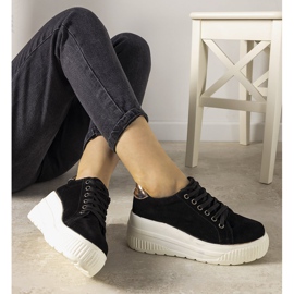 Černé sportovní tenisky s vysokou podrážkou Rapter černá 1