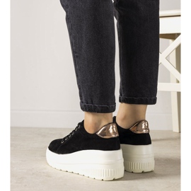 Černé sportovní tenisky s vysokou podrážkou Rapter černá 2