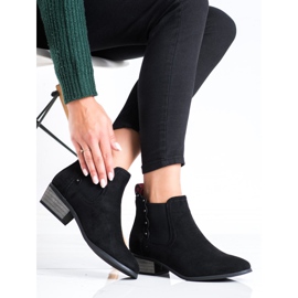 J. Star Černé boty na nízkém sloupku černá 1