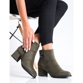 J. Star Boty na vysokém podpatku zelená 1