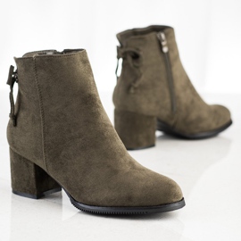 J. Star Boty s vázáním zelený 1