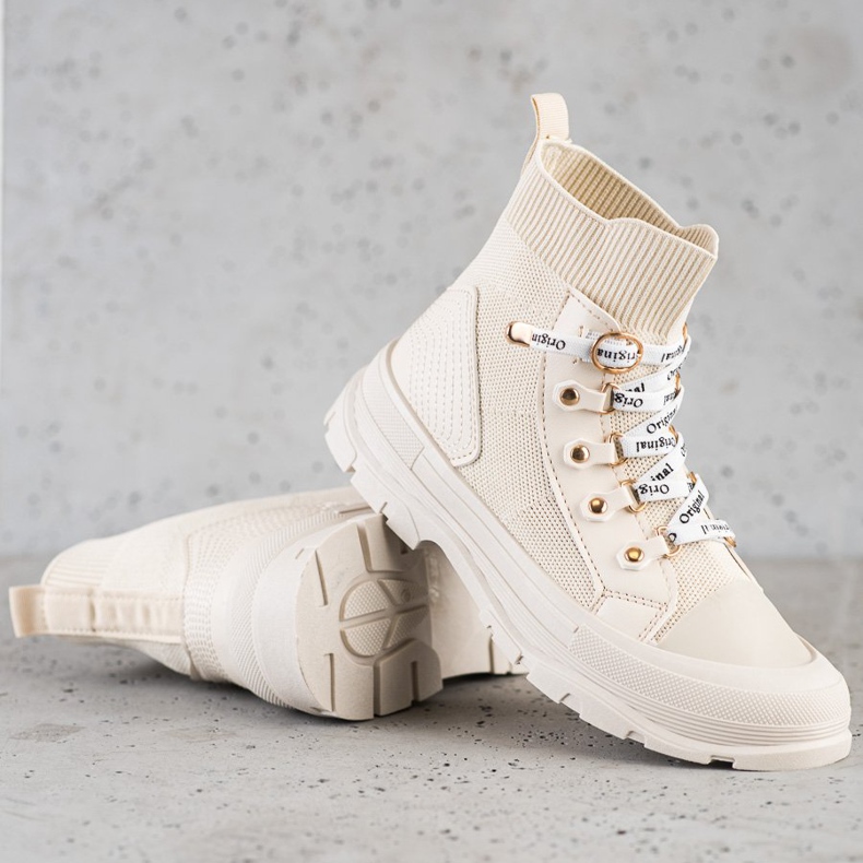 Goodin Originální nazouvací boty béžový 1