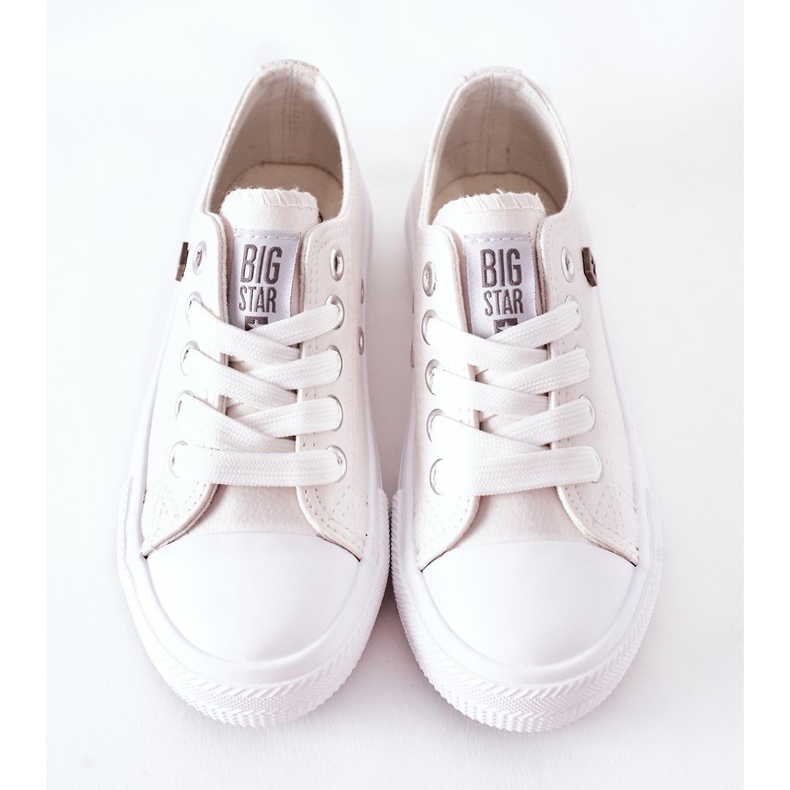 Dětské kožené tenisky Big Star FF374300 White bílý 1
