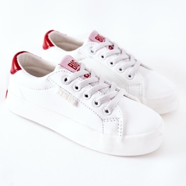 Dětské kožené tenisky Big Star DD374134 bílé bílý 2