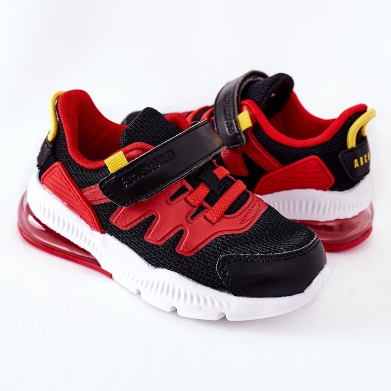 Dětská sportovní obuv se suchým zipem ABCKIDS Black-Red černý červený 1