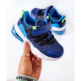 Dětská sportovní obuv se suchým zipem ABCKIDS modro-černá modrý 1