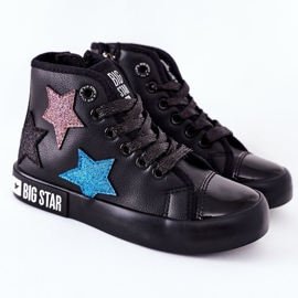 Dětské vysoké tenisky se zipem Big Star II374028 černé černý vícebarevný 2