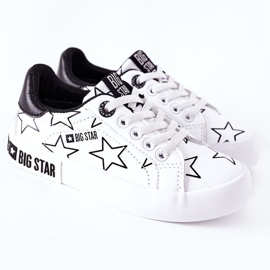 Dětské kožené tenisky Big Star II374001 White bílý 2