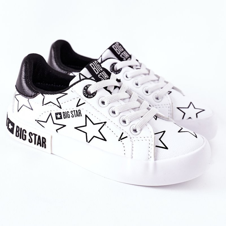 Dětské kožené tenisky Big Star II374001 White bílý 2