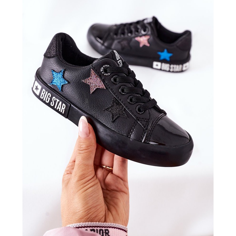 Dětské kožené tenisky Big Star II374031 černé černý černý 1