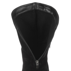 Olivier Černé zateplené boty Agnes černý 5