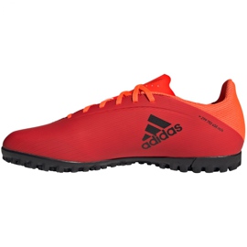 Kopačky Adidas X Speedflow.4 Tf M FY3336 pomeranče a červené 2