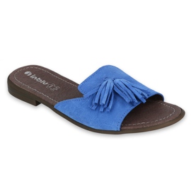 Inblu pantofle dámské boty 158D150 modrý 1