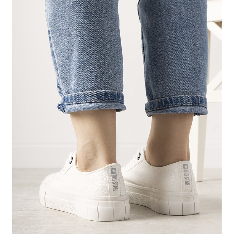 Big Star Bílé velké hvězdy Gooby dámské tenisky bílý 2