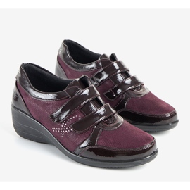 Kaštanové nízké klíny Tiffy červené 1 Kaštanové nízké klíny Tiffy červené 1