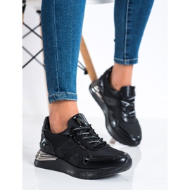 Třpytivé tenisky VINCEZA černý 1