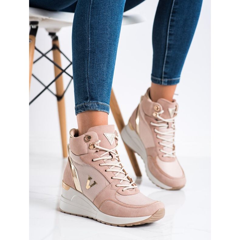 Vysoké tenisky VINCEZA růžový 2