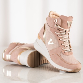 Vysoké tenisky VINCEZA růžový 1