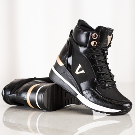 Vysoká VINCEZA Sneaekrsy černý 1