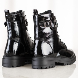 S. BARSKI Lakovaní pracovníci s řetězem S.BARSKI černý 1