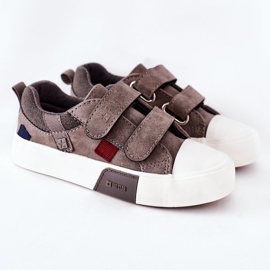 Dětské tenisky se suchým zipem Big Star II374018 Šedá 2