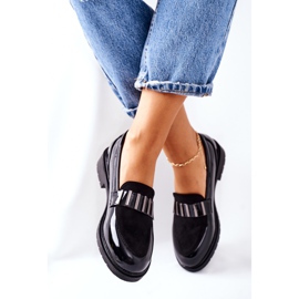 S.Barski Dámské černé lakované brogues Montius černý 2