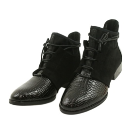 Dámské boty Kožené Filippo černé DBT3034 / 21 BK černá 2