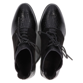 Dámské boty Kožené Filippo černé DBT3034 / 21 BK černá 4