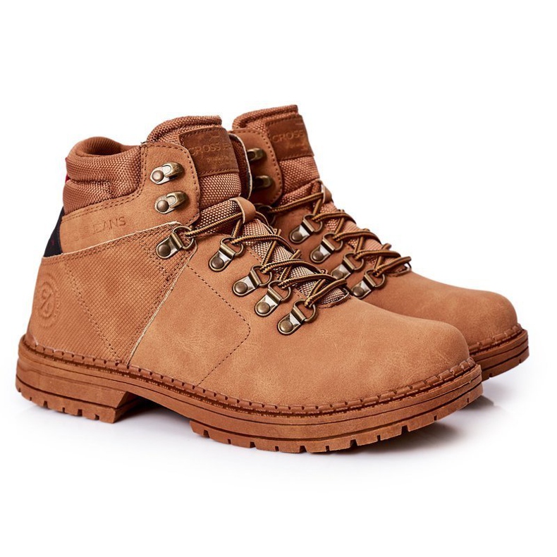 Pánské trekové boty Cross Jeans EE1R4031C Camel hnědý 2
