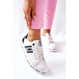 Kožené tenisky na bílé platformě Big Star II274071 bílý 2