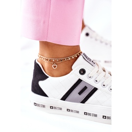 Kožené tenisky na bílé platformě Big Star II274071 bílý 1