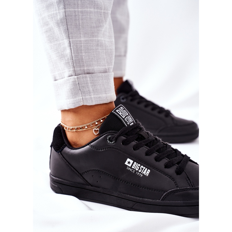 Dámské kožené tenisky Memory Foam Big Star II274320 černé černá 1