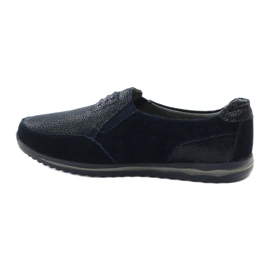 Sportovní dámská slip-on kůže DK tmavě modrá námořnická modř 2