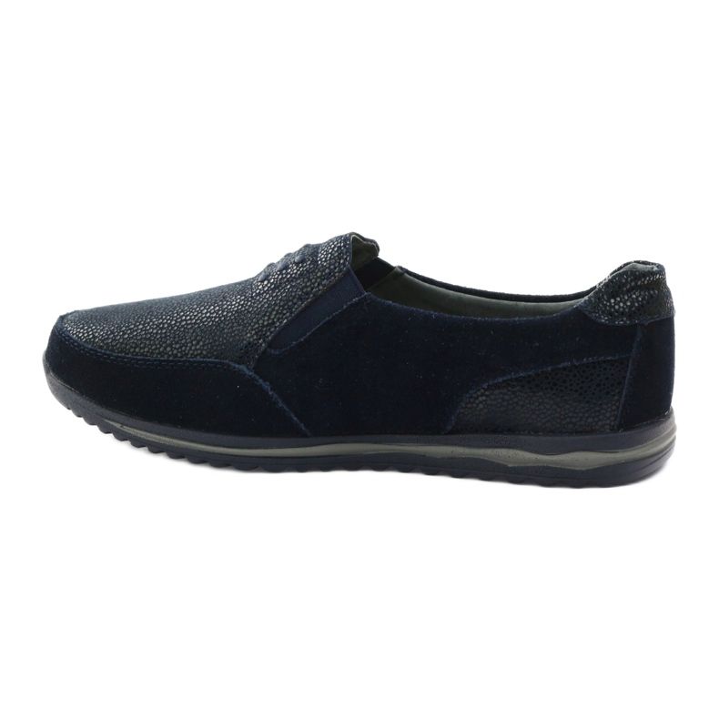 Sportovní dámská slip-on kůže DK tmavě modrá námořnická modř 2